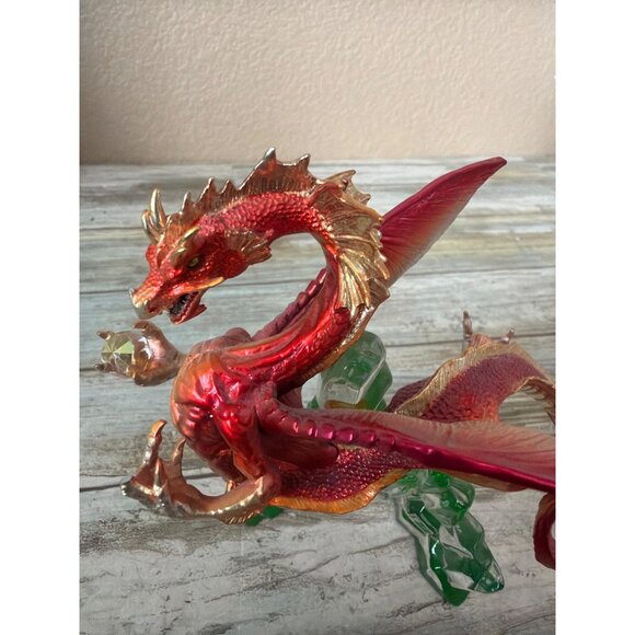 Franklin Mint Michael Whelan Guardian of the Crystal Cave Dragon Figurine - Picture 11 of 16